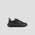 Eclipse Donna in nappa e gommato nero con suola nera
