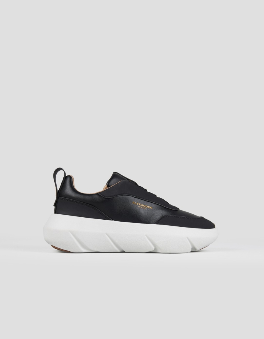 Sneakers Alexander Smith eclipse donna in nappa e gommato nero - 1