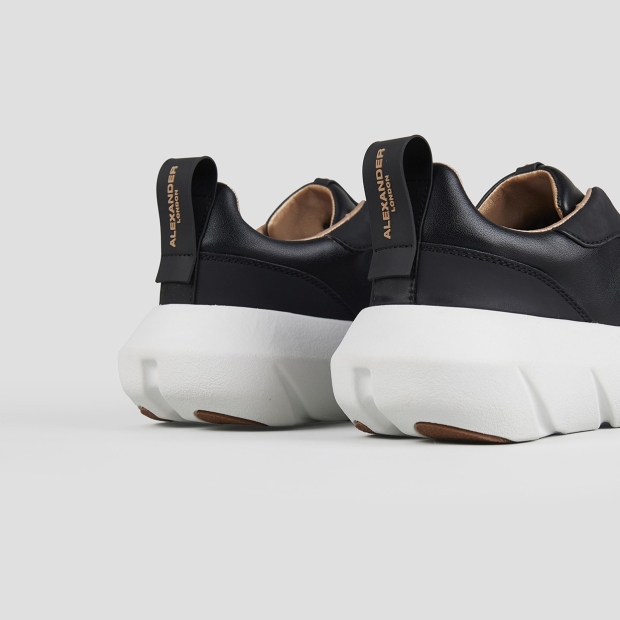 Sneakers Alexander Smith eclipse donna in nappa e gommato nero - 5