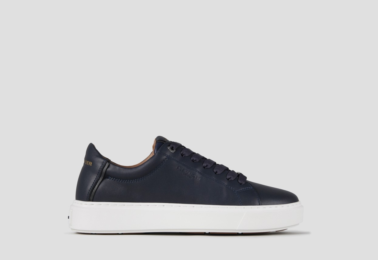 Sneakers Alexander Smith london uomo in morbida pelle blu - 1