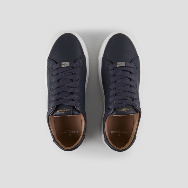 Sneakers Alexander Smith london uomo in morbida pelle blu - 5