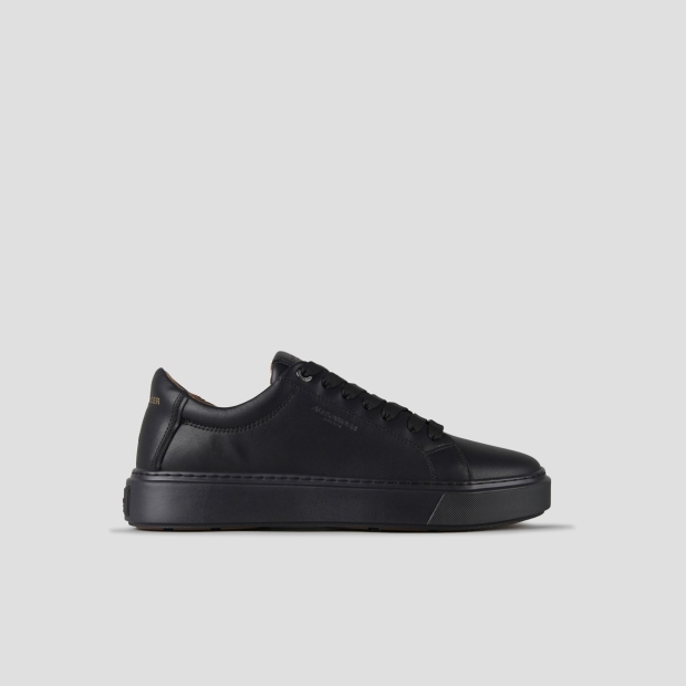 Sneakers Alexander Smith london uomo in pelle liscia nera e suola nera - 1