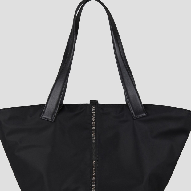Sneakers Alexander Smith lauren large borsa a mano con tracolla in nylon nero - 5