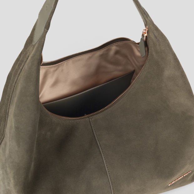 Sneakers Alexander Smith chloe borsa a spalla in suede verde oliva - 6