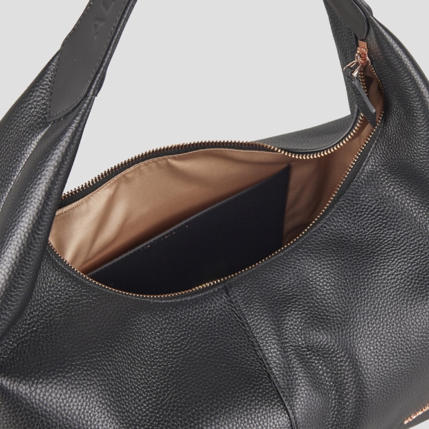 Sneakers Alexander Smith chloe borsa a spalla in pelle bottalata nera - 6