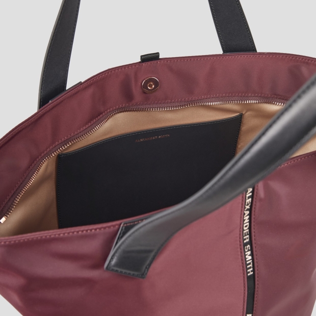 Sneakers Alexander Smith lauren large borsa a spalla in nylon bordeaux - 6