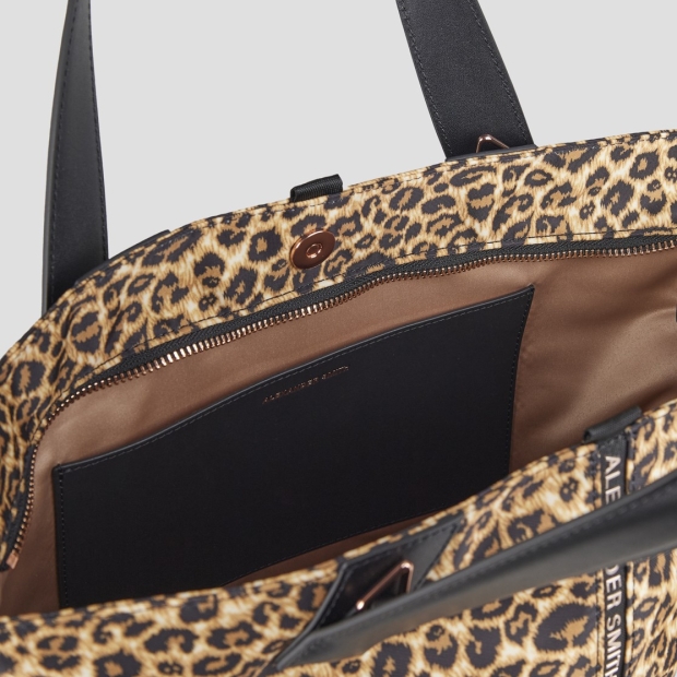 Sneakers Alexander Smith lauren medium borsa a mano con tracolla in nylon maculato - 6