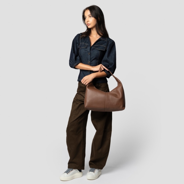 Sneakers Alexander Smith chloe borsa a spalla in pelle bottalata marrone - 8