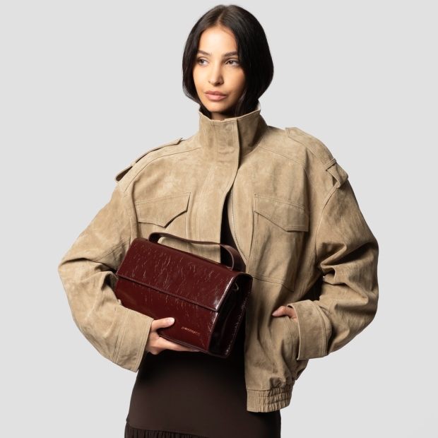 Sneakers Alexander Smith holly borsa a spalla con tracolla in pelle naplak bordeaux - 2