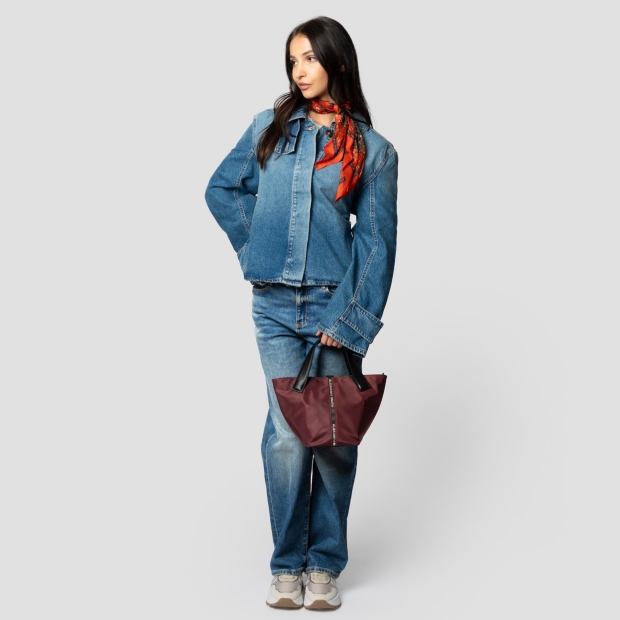 Sneakers Alexander Smith lauren small borsa a mano con tracolla in nylon bordeaux - 7