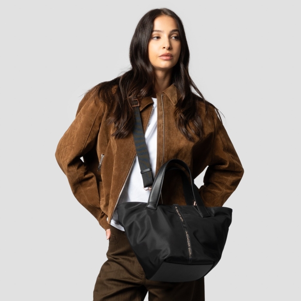 Sneakers Alexander Smith lauren medium borsa a mano con tracolla in nylon nero - 2