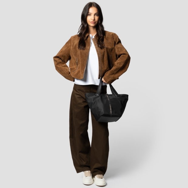 Sneakers Alexander Smith lauren medium borsa a mano con tracolla in nylon nero - 7