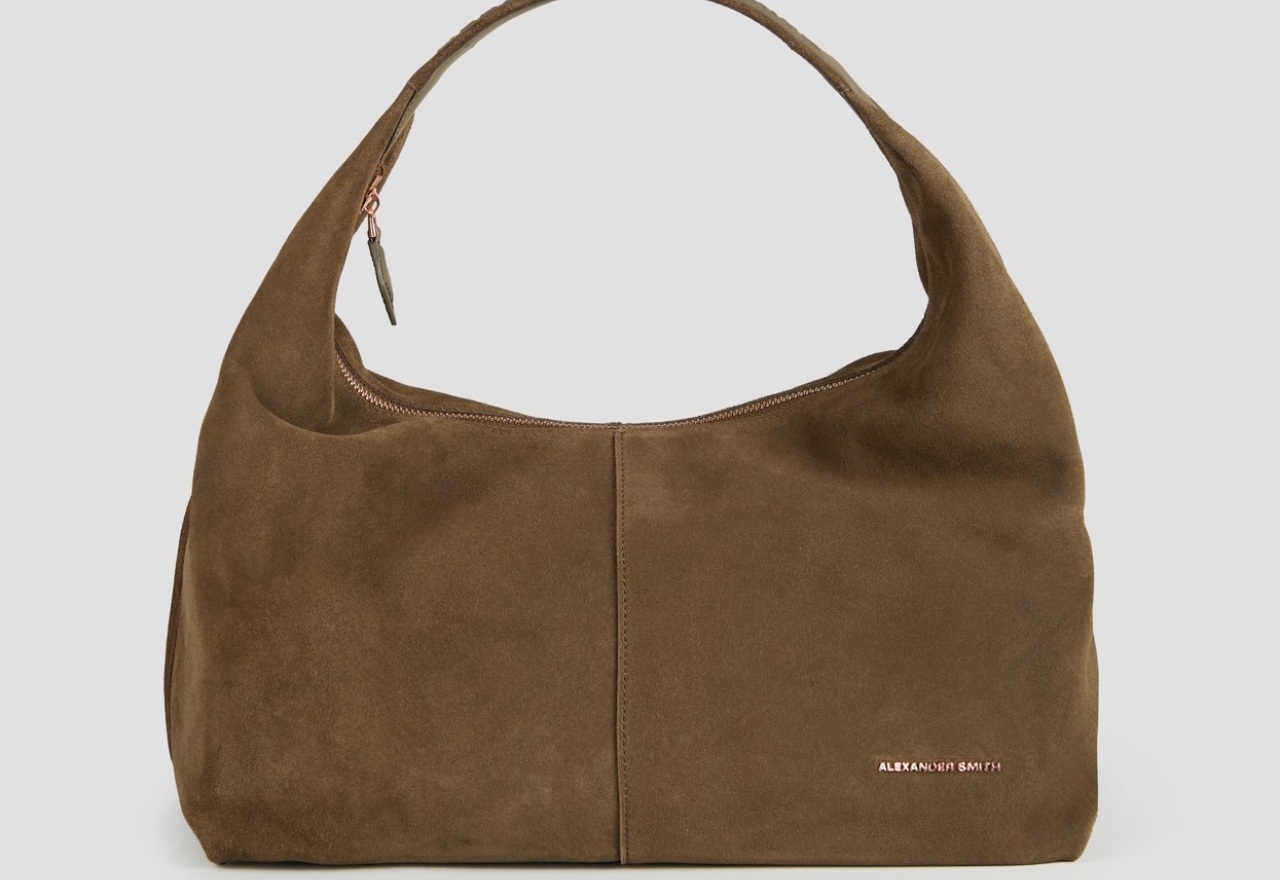 Sneakers Alexander Smith chloe borsa a spalla in suede verde oliva - 1