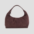 Chloe borsa a spalla in suede bordeaux