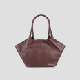 Rachel Medium borsa a spalla in pelle bottalata bordeaux