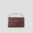 Holly borsa a spalla con tracolla in pelle bottalata bordeaux