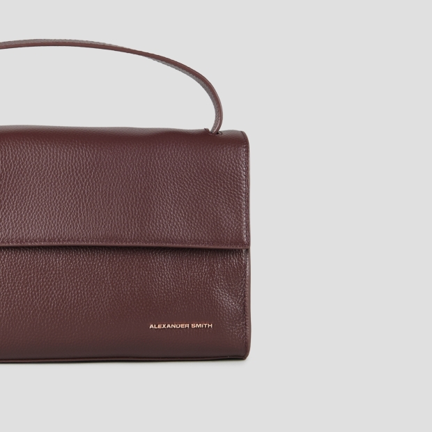 Sneakers Alexander Smith holly borsa a spalla con tracolla in pelle bottalata bordeaux - 5