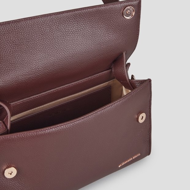 Sneakers Alexander Smith holly borsa a spalla con tracolla in pelle bottalata bordeaux - 6