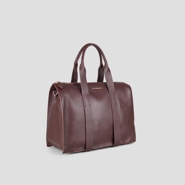 Sneakers Alexander Smith jane medium borsa a mano con tracolla in pelle bottalata bordeaux - 3