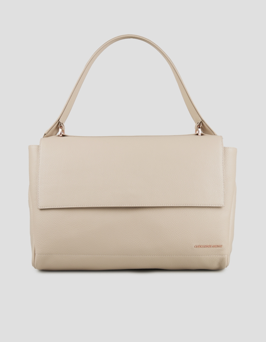 Sneakers Alexander Smith taylor borsa a spalla in pelle martellata avorio scuro - 1