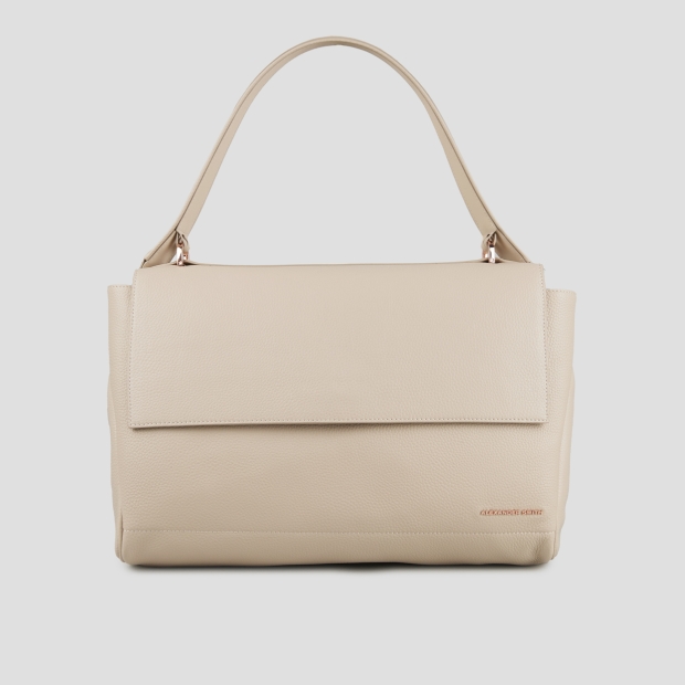 Sneakers Alexander Smith taylor borsa a spalla in pelle martellata avorio scuro - 1