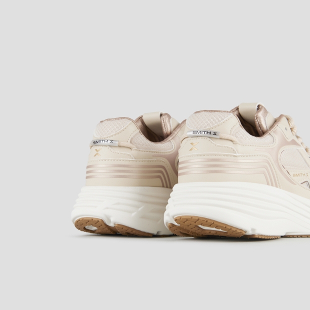 Sneakers Alexander Smith storm donna in pelle e tessuto tecnico beige - 5