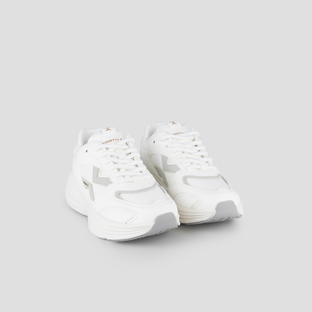 Sneakers Alexander Smith storm donna in pelle e tessuto tecnico in bianco - 4