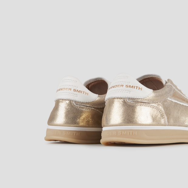 Sneakers Alexander Smith thames donna in pelle laminata oro - 5