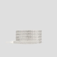 Lacci Donna full strass in bianco con strass oro
