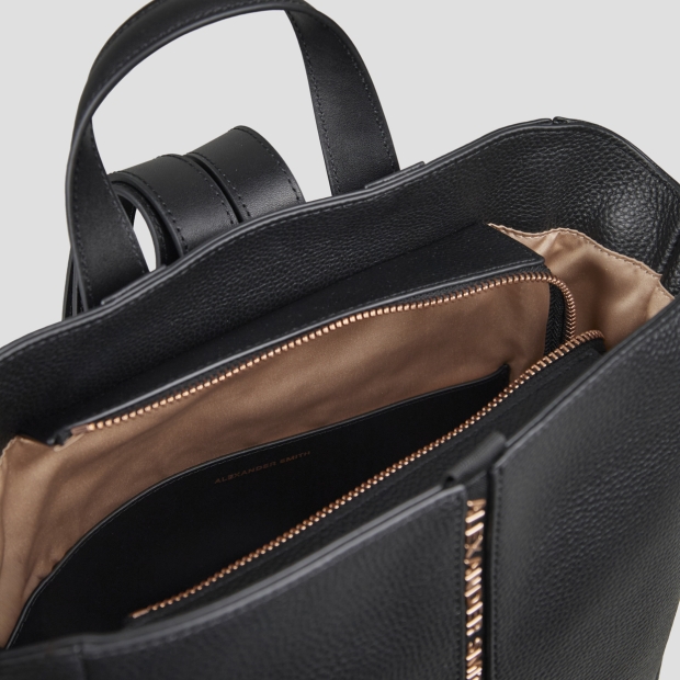 Sneakers Alexander Smith daisy zaino in pelle bottalata nera - 5