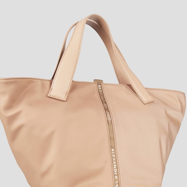 Sneakers Alexander Smith lauren medium borsa a mano con tracolla in nylon beige - 6