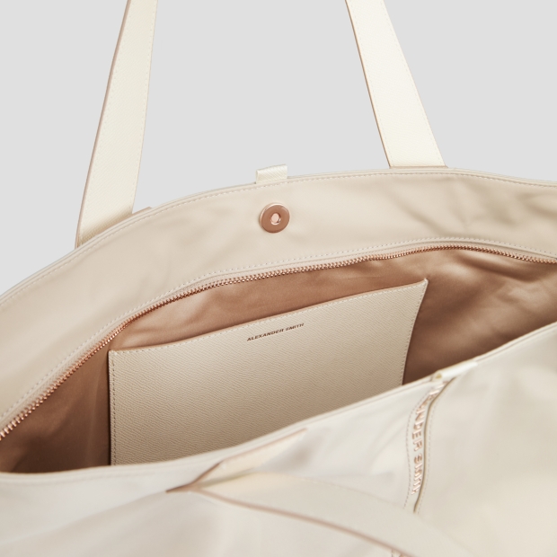 Sneakers Alexander Smith lauren medium borsa a mano con tracolla in nylon sabbia - 5