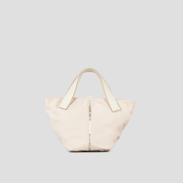 Sneakers Alexander Smith lauren small borsa a mano con tracolla in nylon rosa chiaro - 1