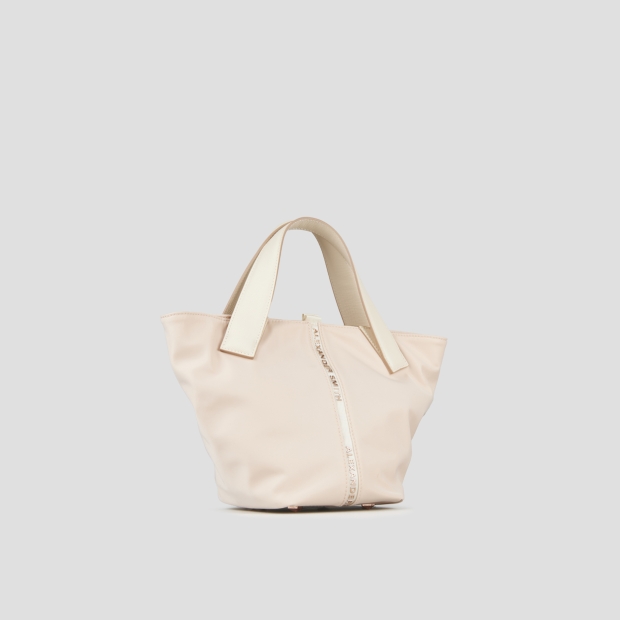 Sneakers Alexander Smith lauren small borsa a mano con tracolla in nylon rosa chiaro - 3