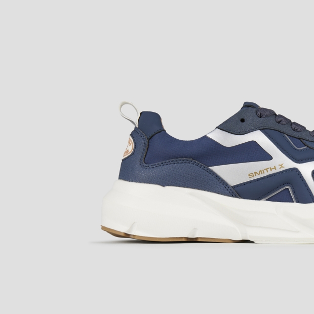 Sneakers Alexander Smith horizon uomo in blu con dettagli in suede e inserti in rip-stop - 3