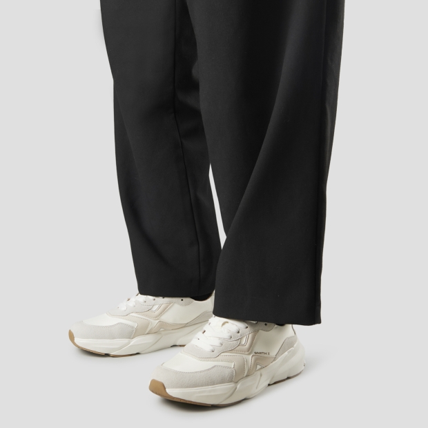 Sneakers Alexander Smith horizon uomo in bianco con inserti in suede e nylon - 2