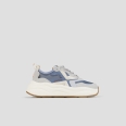 Horizon Donna in rip-stop semi-trasparente azzurro e dettagli in suede