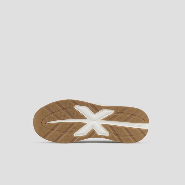 Sneakers Alexander Smith horizon donna in rip-stop semi-trasparente beige e dettagli in pelle - 7