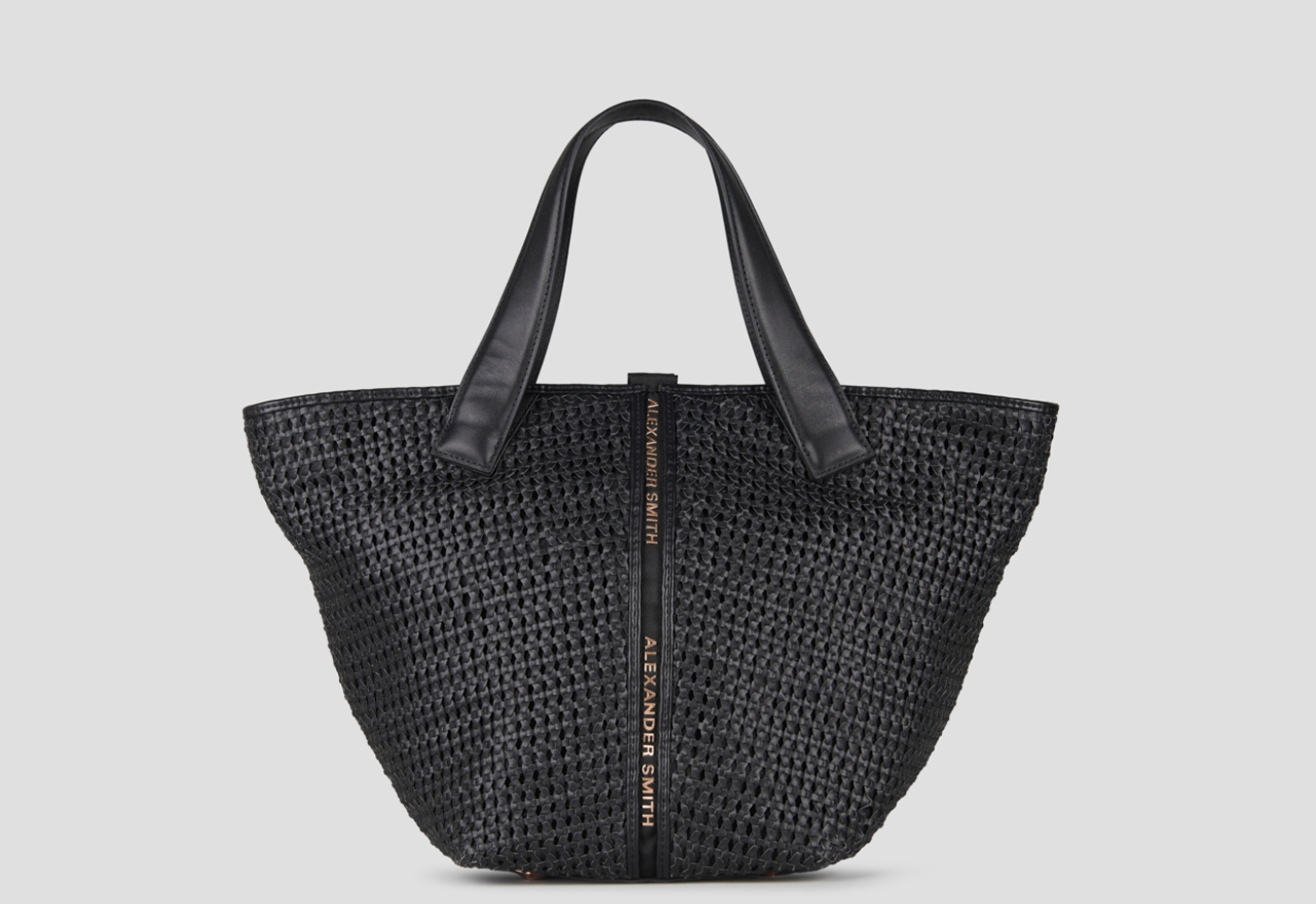 Sneakers Alexander Smith lauren medium borsa a mano con tracolla in intrecciato nero - 1
