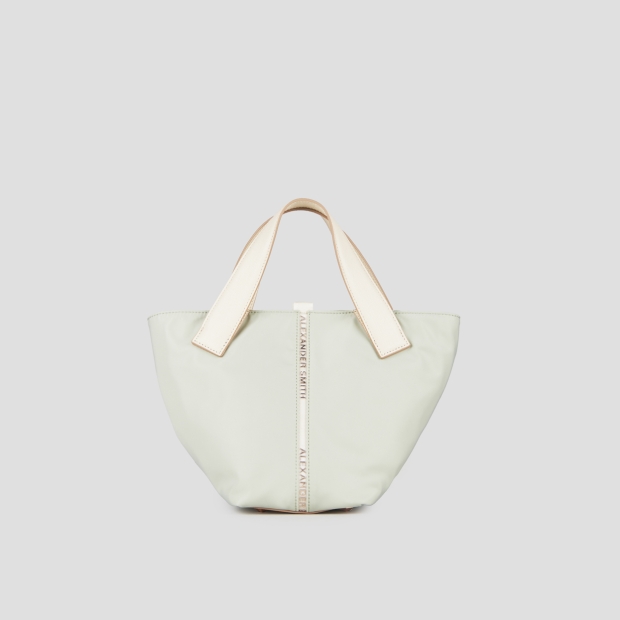 Sneakers Alexander Smith lauren small borsa a mano con tracolla in nylon verde chiaro - 4