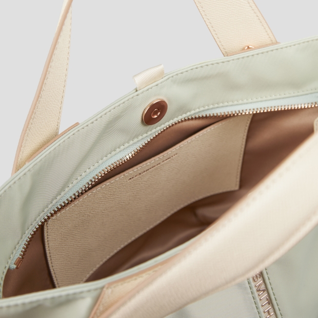 Sneakers Alexander Smith lauren small borsa a mano con tracolla in nylon verde chiaro - 5