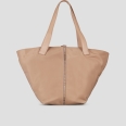 Lauren Large borsa a spalla in nylon cammello