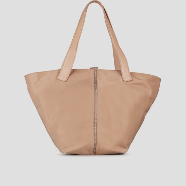 Sneakers Alexander Smith lauren large borsa a spalla in nylon cammello - 4