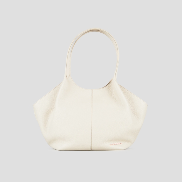 Sneakers Alexander Smith rachel medium borsa a spalla in pelle bottalata avorio - 1