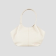 Rachel Medium borsa a spalla in pelle bottalata avorio