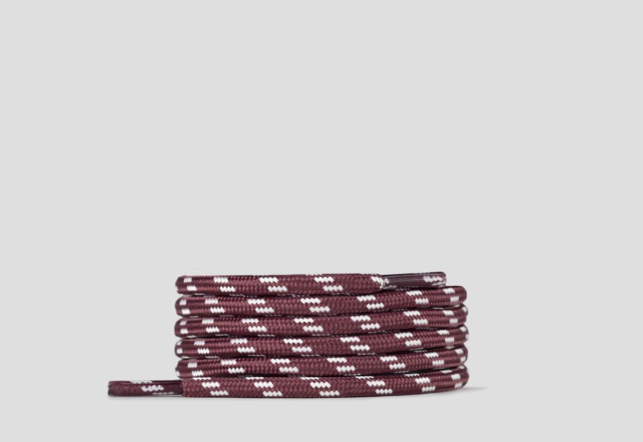 Sneakers Alexander Smith laccio rotondo bordeaux con tratteggio bianco da donna - 1