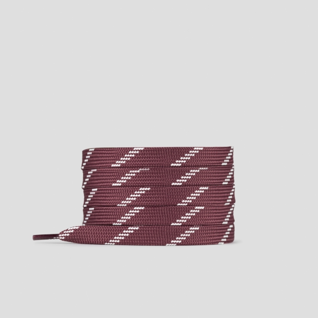 Sneakers Alexander Smith laccio piatto bordeaux con tratteggio bianco da donna - 1