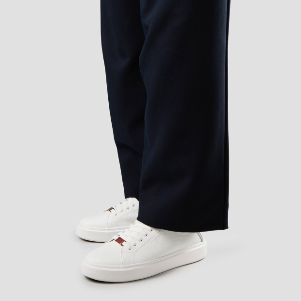 Sneakers Alexander Smith london uomo decostruita in pelle bottalata bianca - 2