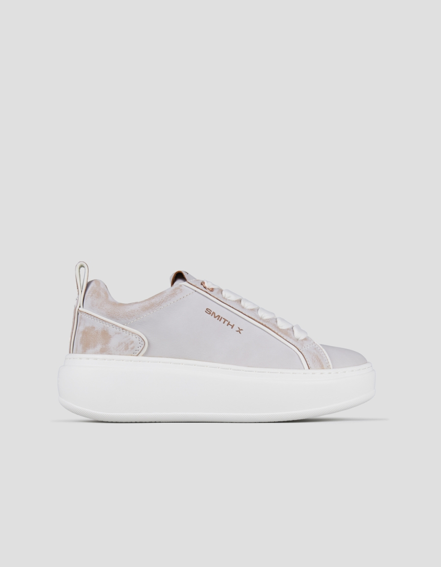 Sneakers Alexander Smith stone donna in sbiancato beige e bianco - 1