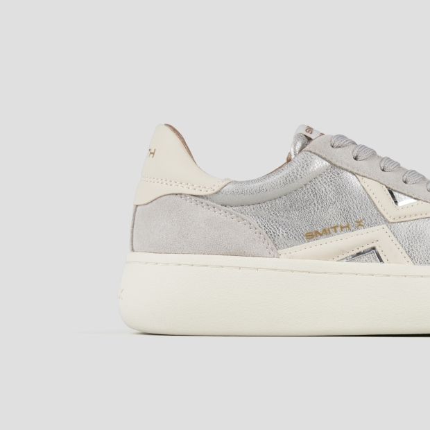 Sneakers Alexander Smith ocean donna in laminato polveroso argento - 3